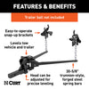 CURT 17302 Weight Distributing Hitch Trunion Bar