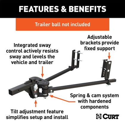 CURT 17499 Weight Distribution System