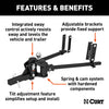 CURT 17500 Weight Distribution Hitch Trunion Spring Bar