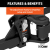 CURT 17500 Weight Distribution Hitch Trunion Spring Bar