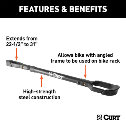 CURT 18016 Adjustable Bike Beam