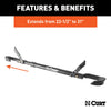 CURT 18016 Adjustable Bike Beam