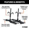 CURT 18087 Tray-Style Hitch-Mounted Bike Rack