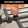 CURT 18087 Tray-Style Hitch-Mounted Bike Rack