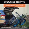 CURT 18087 Tray-Style Hitch-Mounted Bike Rack