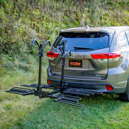 CURT 18087 Tray-Style Hitch-Mounted Bike Rack