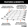 CURT 18201 Roof Mounted Cargo Rack Net