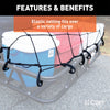 CURT 18202 Roof Mounted Cargo Rack Net