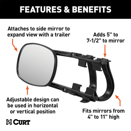 CURT 20002 Tow Mirror