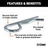 CURT 21600 Receiver Clip