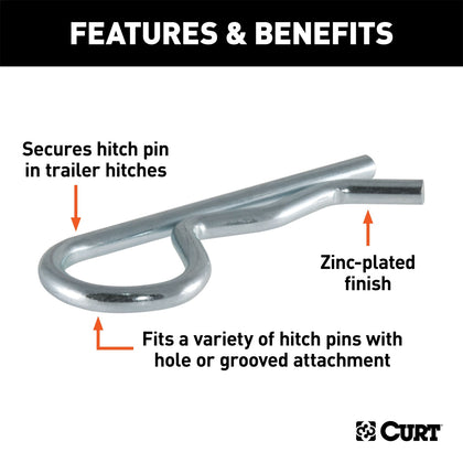 CURT 21601 Receiver Clip