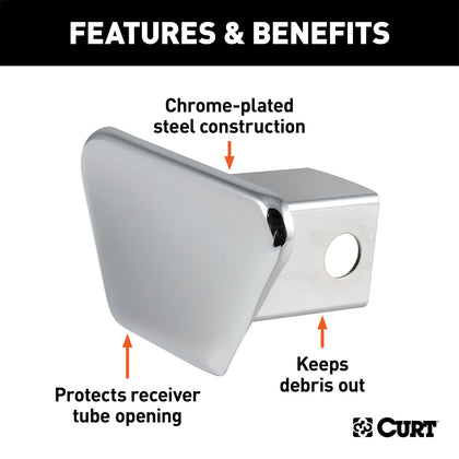CURT 22100 Hitch Receiver Tube Cover