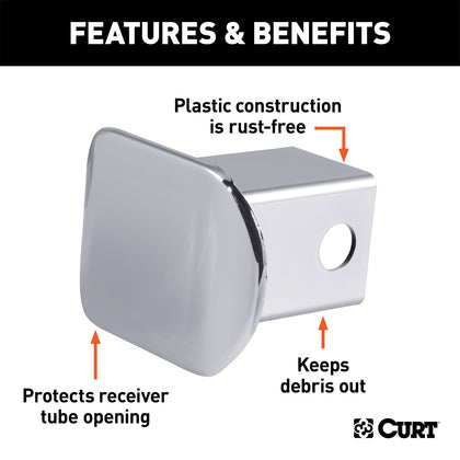 CURT 22170 Hitch Receiver Tube Cover