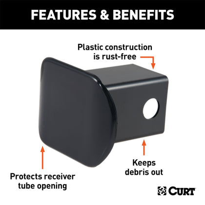 CURT 22180 Hitch Receiver Tube Cover