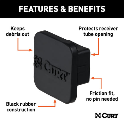 CURT 22271 Hitch Receiver Tube Cover