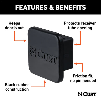 CURT 22272 Hitch Receiver Tube Cover