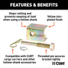 CURT 22321 Receiver Hitch Anti Rattle Kit