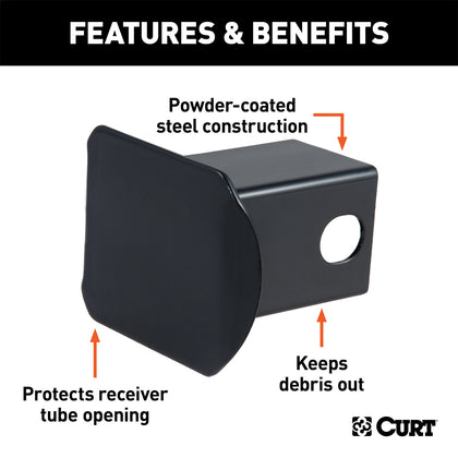 CURT 22750 Hitch Receiver Tube Cover