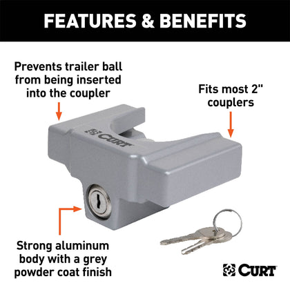 CURT 23079 Coupler Lock