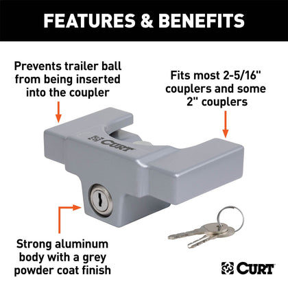 CURT 23081 Coupler Lock