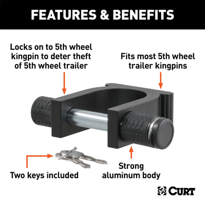 CURT 23255 Fifth Wheel King Pin Lock