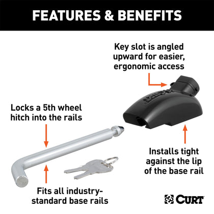 CURT 23256 5th Wheel Hitch Lock