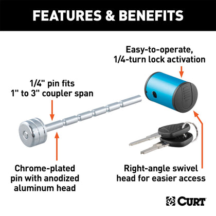 CURT 23503 Coupler Lock