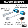 CURT 23505 Right Angle Hitch And Coupler Lock Set
