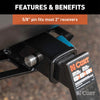 CURT 23505 Right Angle Hitch And Coupler Lock Set