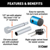 CURT 23506 Right Angle Hitch Lock w/Adapter