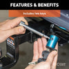 CURT 23506 Right Angle Hitch Lock w/Adapter