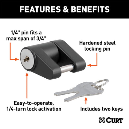 CURT 23521 Coupler Lock