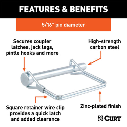CURT 25011 Coupler Safety Pin
