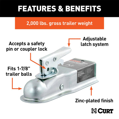 CURT 25105 Posi-Lock Coupler