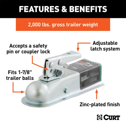 CURT 25128 Posi-Lock Coupler