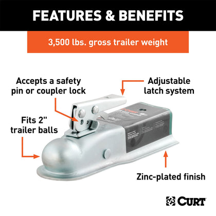 CURT 25135 Posi-Lock Coupler