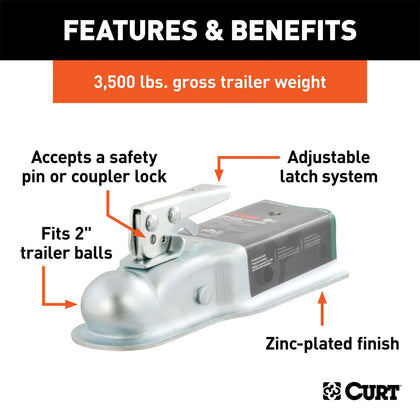 CURT 25138 Posi-Lock Coupler