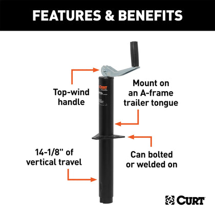 CURT 28250 A-Frame Tongue Jack