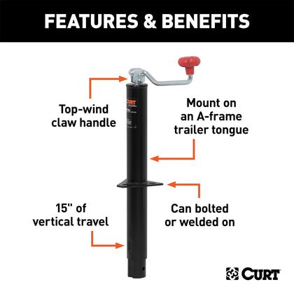 CURT 28255 A-Frame Tongue Jack