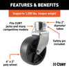 CURT 28276 Trailer Jack Caster Assembly