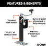 CURT 28301 Bracket Mount Swivel Jack