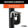 CURT 28302 Bracket Mount Swivel Jack