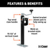 CURT 28304 Bracket Mount Swivel Jack