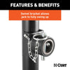 CURT 28322 Pipe Mount Swivel Jack