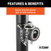 CURT 28323 Pipe Mount Swivel Jack