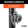 CURT 28324 Pipe Mount Swivel Jack