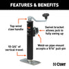 CURT 28351 Pipe Mount Swivel Jack