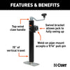CURT 28356 Pipe Mount Swivel Jack