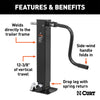 CURT 28512 HD Direct Weld Square Jack