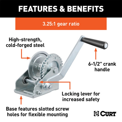 CURT 29423 Hand Winch